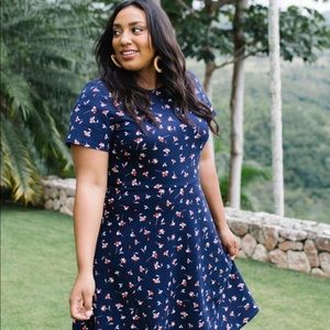 Draper James Floral Ponte Dress